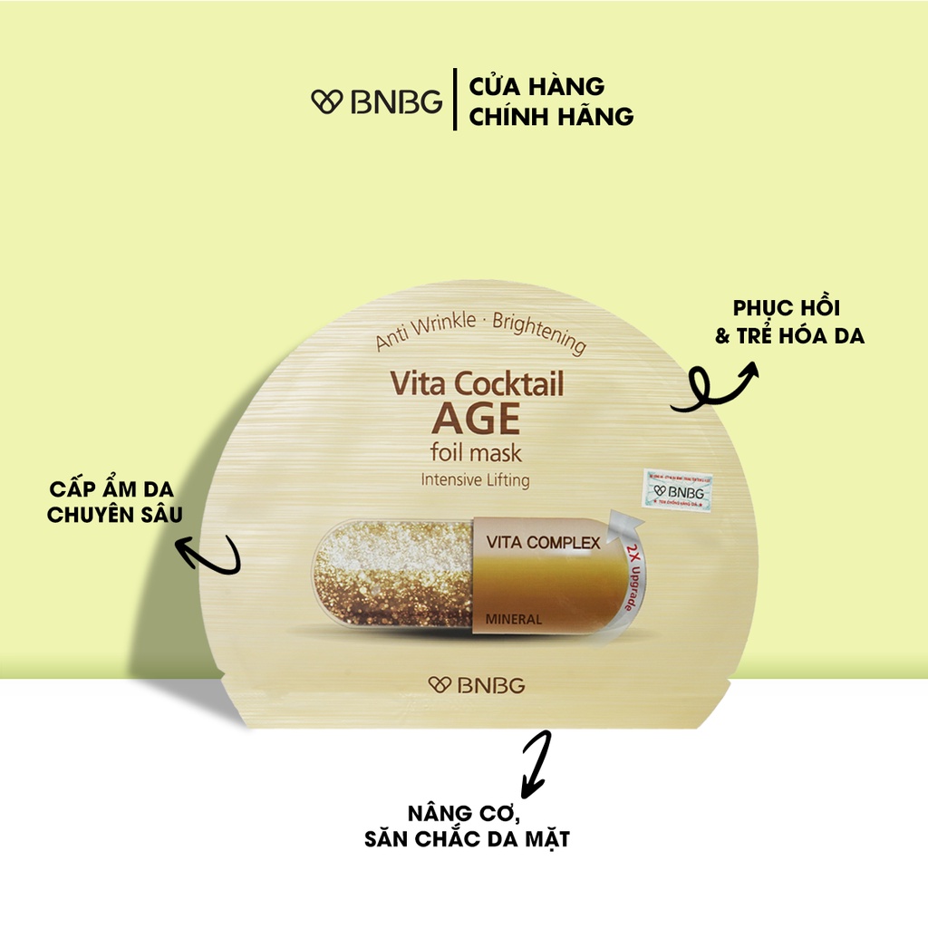 Ảnh Mặt Nạ Giấy BNBG Vita Genic Mask 30ml/miếng 4