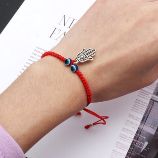 Flgo Thổ Nhĩ Kỳ cho Evil Eye để bảo vệ Vòng tay dây màu đỏ bện có thể điều chỉnh cho Mal