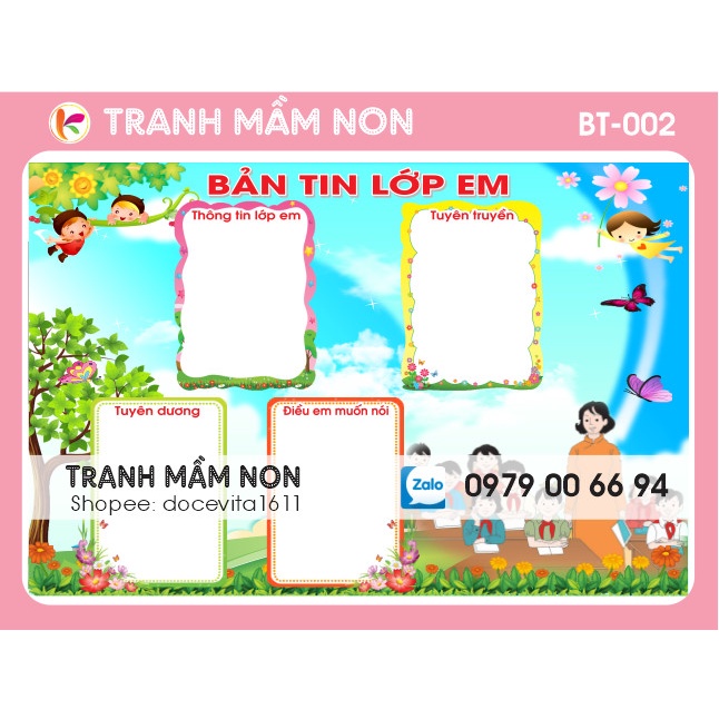 Decal trang trí lớp - Bảng tin lớp | Shopee Việt Nam