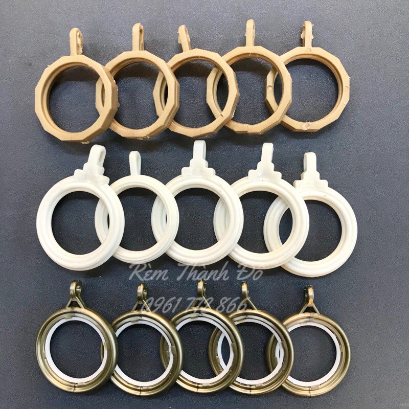 Móc treo rèm/ khoen tròn treo rèm / vòng treo rèm ( 10 chiếc) | Shopee ...