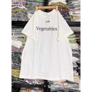 [Bán sỉ] Áo thun 3158 cotton khô - Áo phông Unisex tay lỡ form rộng in chữ