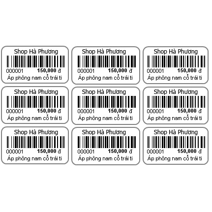 Giấy In Mã Vạch 3 Tem (Cuộn 6000 Tem) - Decal Nhiệt 3 Tem 25x15 mm 25x15x3 Cuộn 30m nhãn dán Tem mã vạch 25*15*3 Tem ghi