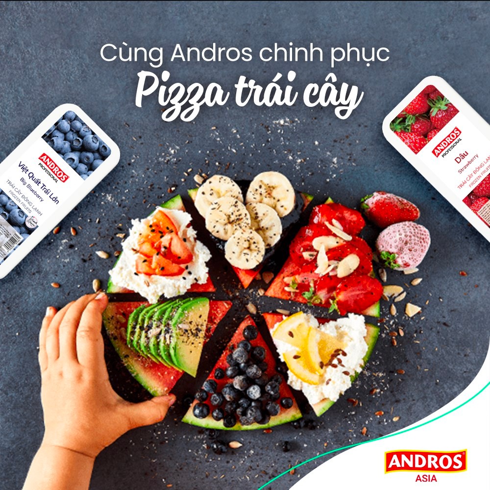 Ảnh Dâu Đông Lạnh - Không chất bảo quản - Trái cây đông lạnh ANDROS IQF - 600g - [Chỉ giao HCM] 4