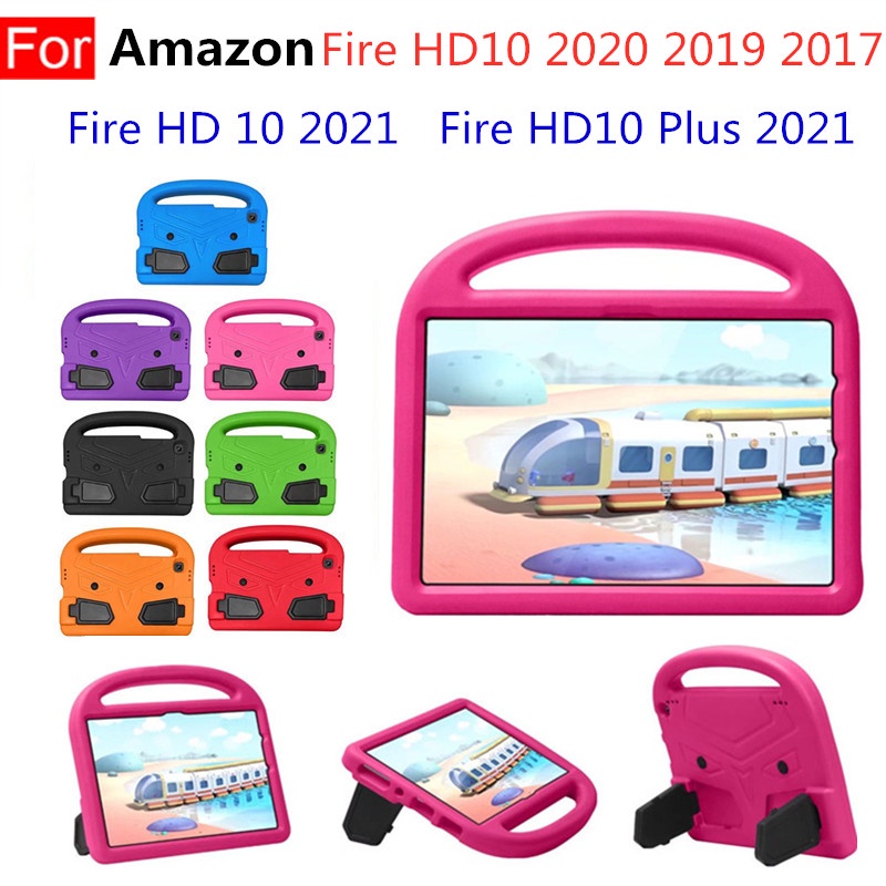 Ốp máy tính bảng Eva chống sốc kèm giá đỡ cho Amazon Fire HD 10 2021 HD10 Plus 2021 HD10 2020 2019 2017