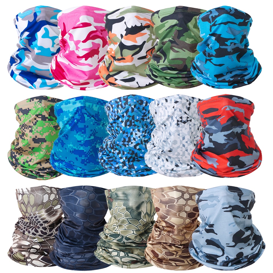 Ảnh Dayselect Ice Silk Cooling Bandana Ngoài Trời Chống Gió Thoáng Khí Đi Xe Đạp Chạy Câu Cá Mặt nạ 1