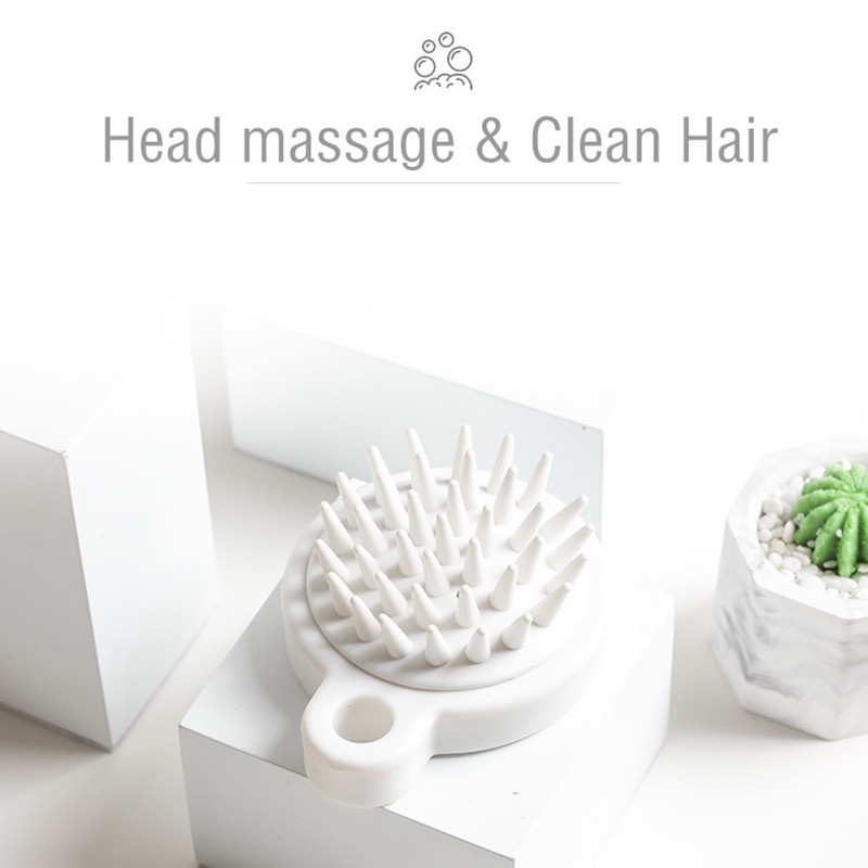 Lược silicone SEVICH  massage da đầu hình tròn chống tĩnh điện