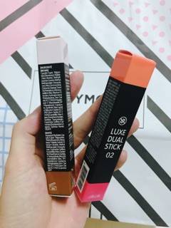 Má hồng 02 màu LUXE DUAL STICK