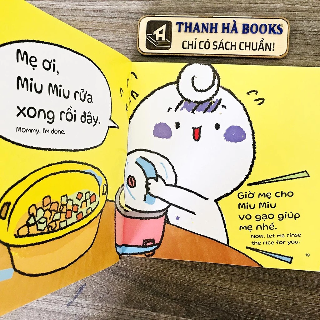 Sách Ehon Miu Miu Tự Lập - Học Làm Bếp