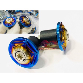 Gù Tay Lái INox 304 Salaya Lên 7 màu Titan hình Sao 6 Cạnh gắn xe máy Sirius,Wave,Exciter,Winner,Satria,Raider....