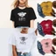 Áo thun nữ in hình ong Thiết kế chữ ngộ nghĩnh dáng rộng vừa vặn mềm mại mùa hè đồ họa Tee