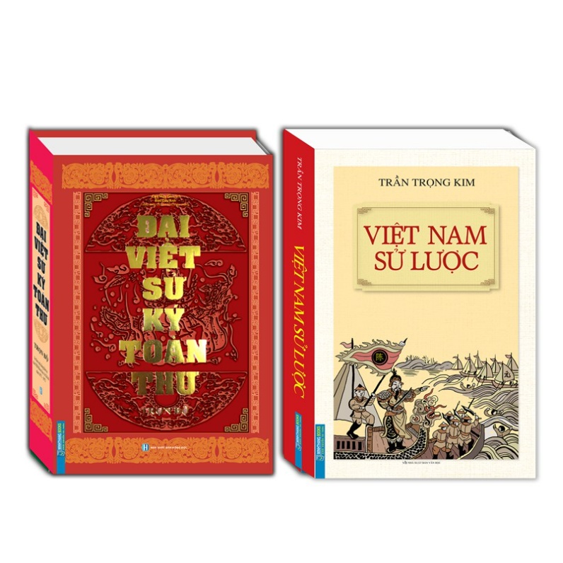 Bộ / Lẻ: 2 cuốn: Việt Nam Sử Lược (Bìa Cứng) + Đại Việt Sử Ký Toàn Thư (Quốc sử Việt Nam) - Nhiều tác giả