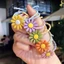 Set 100 Chun buộc tóc hoa cúc nhiều màu pastel hottrend Qiqishop