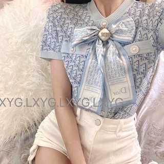 Áo Len Đì O Khuy Ngọc Tặng Kèm Khăn Nơ Xinh 011