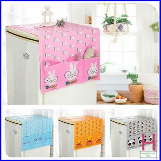 Tấm phủ tủ lạnh có túi đựng - chống thấm nước sáng sạch { H }