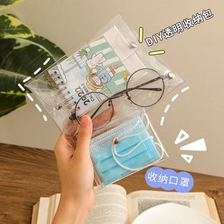 Túi Đựng Đồ Trang Điểm/ Mỹ Phẩm/ Hộ chiếu/ Túi đựng bút PVC 8*10cm Hàn Quốc Tiện Dụng [BL52]