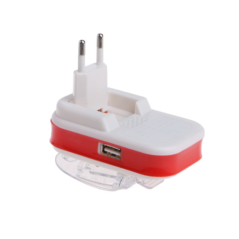 Bộ sạc pin đa năng màn hình LCD với cổng USB