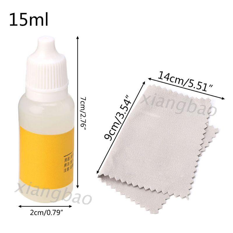 Jewelry Cleaning Kit Polishing Cloth Liquid Anti-Tarnish Silver Polishing  Paste