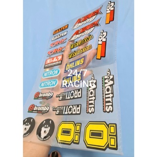 Bộ tem Decal dán xe máy, xe đạp, điện thoại.....
