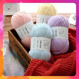 [MÀU MỚI] Len Yaoh 100g sợi 3mm - Len wool thực vật - Mềm, xốp, nhẹ, giữ ấm tốt