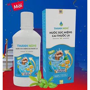 400ml chai Súc miệng cai TL (Thuocla, thuoc lao) Thanh Nghị (Mẫu mới Có mã QR quét)1 LIỆU TRÌNH TỐI THIỂU 1 CHAI 400ml