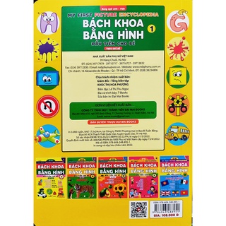 Sách - Bách khoa bằng hình đầu tiên cho bé theo chủ đề quyển 1 - Song ngữ Anh Việt - Quét mã QR nghe đọc - Đại Mai