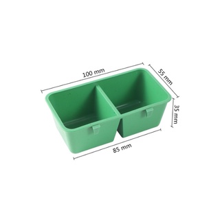 Set 3 Bát Đựng Thức Ăn / Nước Uống Bằng Nhựa Dành Cho Chim Cảnh