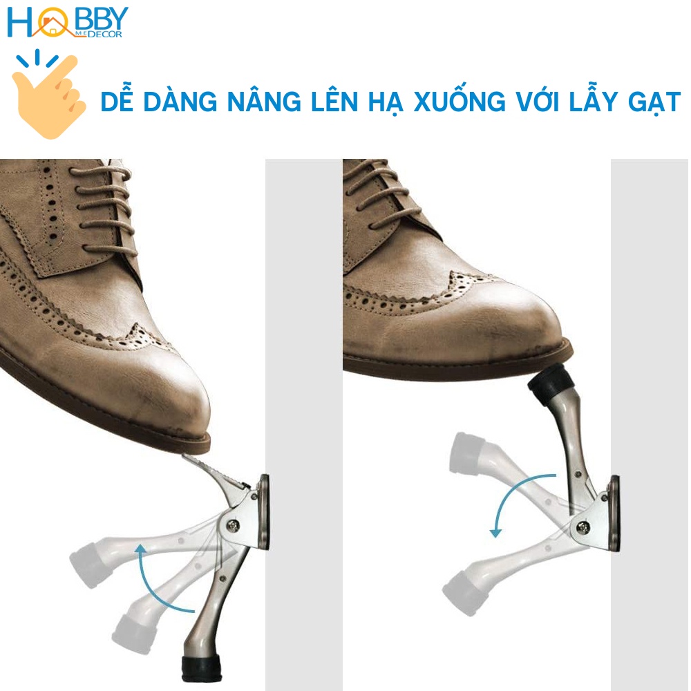 Ảnh Chặn cửa chân móng ngựa có lẫy gạt chống va đập Hobby Home Decor CMG1 3