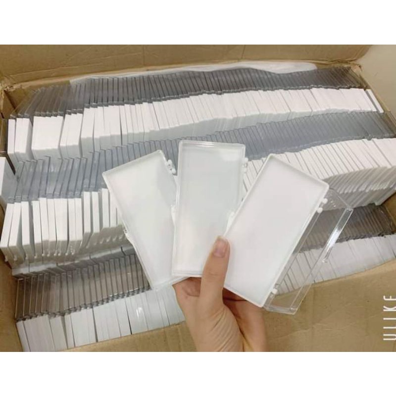 hộp đựng mi fan, nail box chữ nhật loại cao 18mm