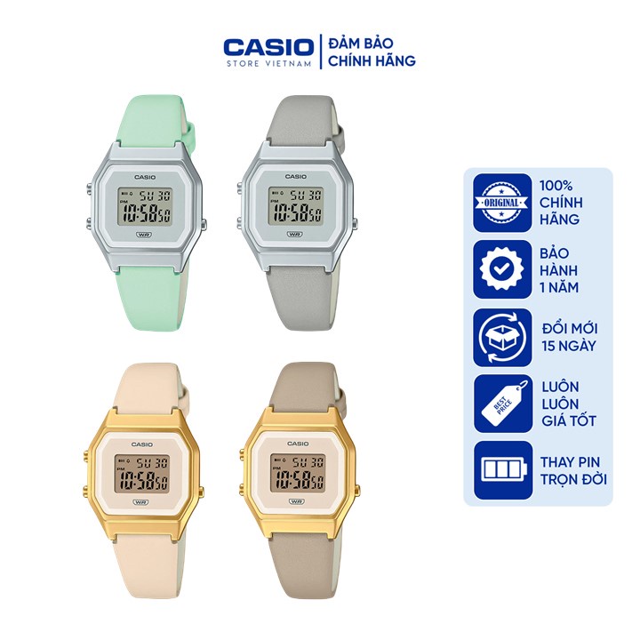 Đồng hồ Nữ Casio LA680 dây da - LA680WEL, LA680WEGL - Mẫu mới 2022 ...