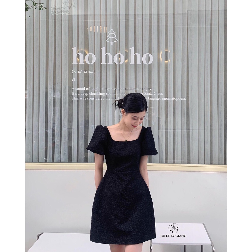 ĐẦM ĐEN THẮT NƠ LƯNG ĐIỂM NHẤN SIÊU XINH - YIYI DRESS