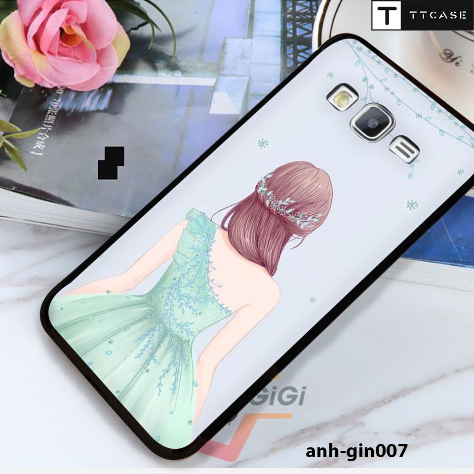 Miếng dán skin cho các dòng Samsung J2 prime, J3 2016, J5 2015, J7 2015, J1 2016 in hình phía sau một cô gái cực đẹp