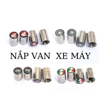 Nắp van xe máy kim loại logo các hãng xe máy