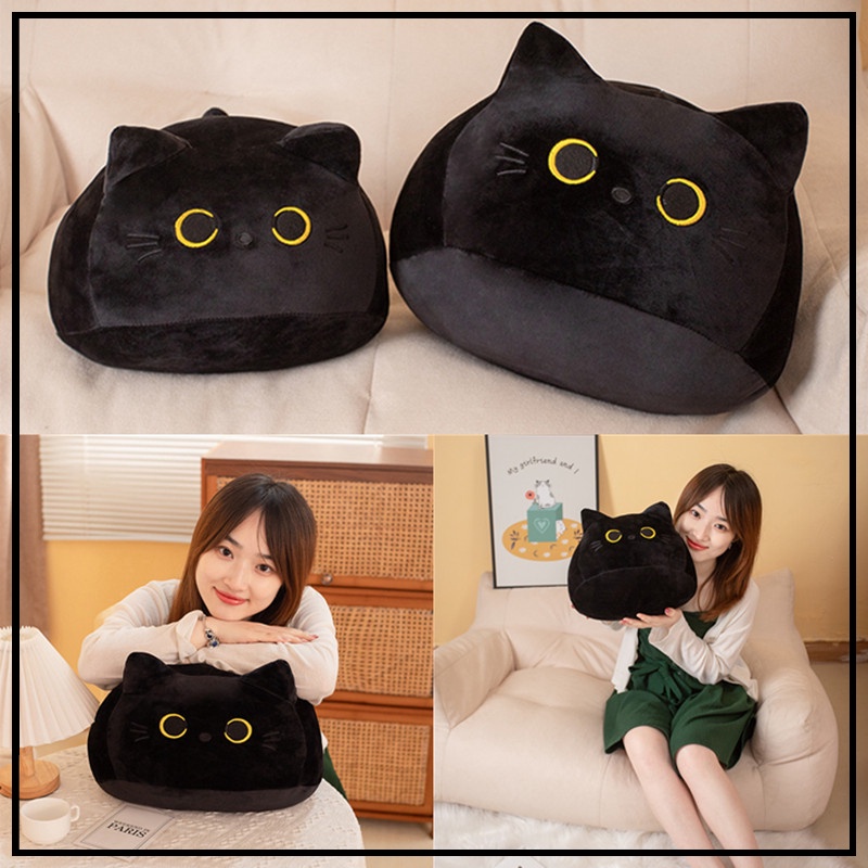 Rytanda Long Black Cat plush toy Mèo Đen Nhồi Bông Mềm Mại Dễ Thương Dùng Làm Quà Tặng Gấu bông đồ chơi sang trọng