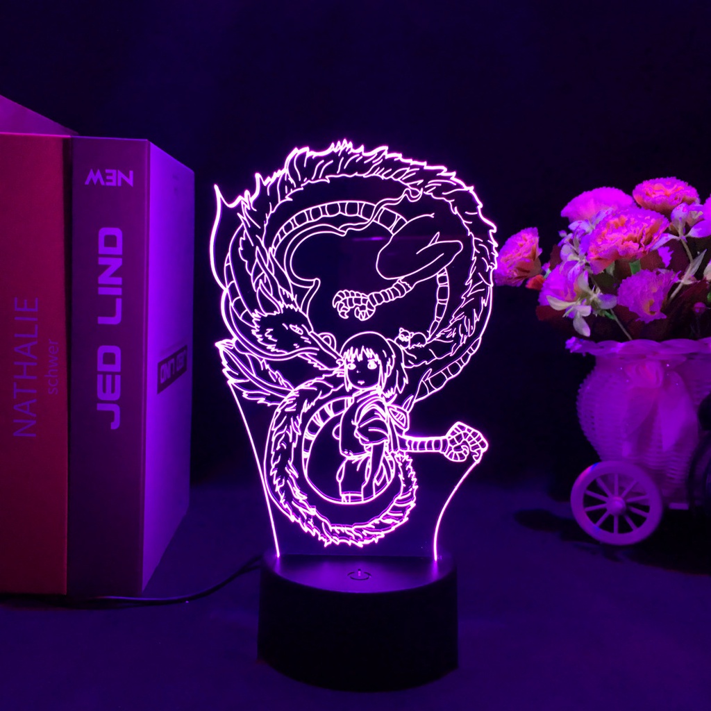 HK1 Totoro Đèn Ngủ Từ Xa LED Sạc USB Hoạt Hình Chiếu Sáng Phòng Ngủ Trang Trí Nhà Quà Tặng Cho Trẻ Em KH1