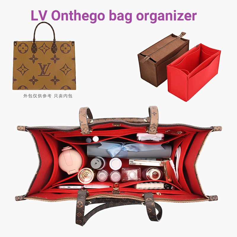 Lót túi giữ form lv onthego on the go tote bag organiser insert Trọn gói  Túi mật Gói thu thập Túi