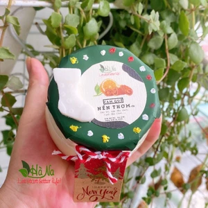 Nến thơm Noel 2021 - mùi cam quế thơm, ấm, ngọt ngào