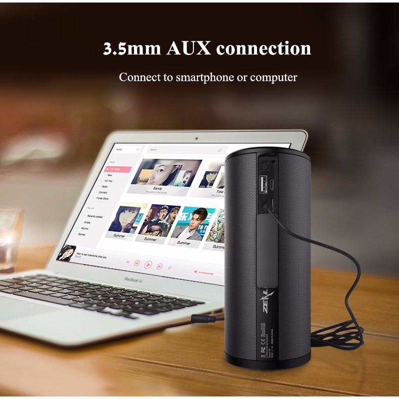 Loa Bluetooth Cảm Ứng Zealot S8 Kiêm Pin Dự Phòng 4000Mah - Tặng Kèm Bao Silicon Bảo Vệ Loa - Hoàng Yến Computer