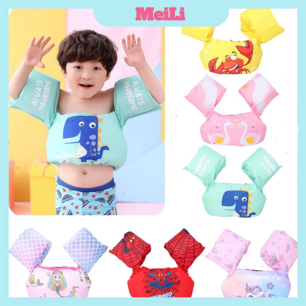 Phao bơi liền thân, phao tay đỡ ngực cho bé  14kg đến 25kg chất liệu cao cấp mềm mại (tuyển sỉ).