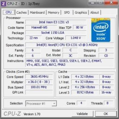CPU INTEL XEON E3 1231V3 ( SỨC MẠNH NGANG i7 4770) | Shopee Việt Nam