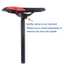 JUNYUE88US Xe Đạp Seatpost Xe Đạp Treo Bền Hợp Kim Nhôm Xe Đạp Leo Núi 350 Mm Cố Định Bánh Yên Xe Cực