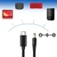MOON USB C Type-C PD sang 12V 5 5x2 1mm Cáp Chuyển Đổi Cho Quạt Bàn Đèn Router Modem