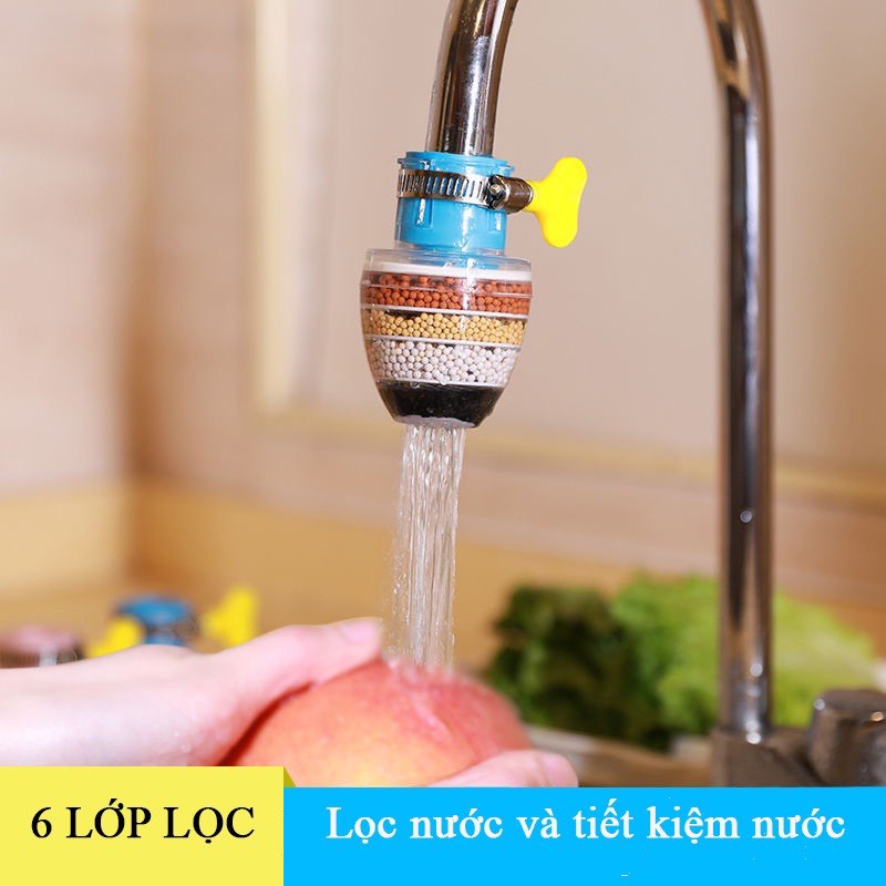 Đầu Lọc Nước 6 tầng lọc Tại Vòi Tiện Lợi Gia Đình