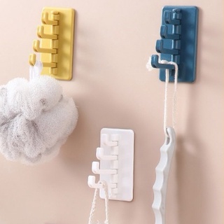 SET 2 Móc xoay 4 chấu treo đồ dán tường đa năng, treo chìa khóa ,vật dụng cá nhân tiện lợi 88119