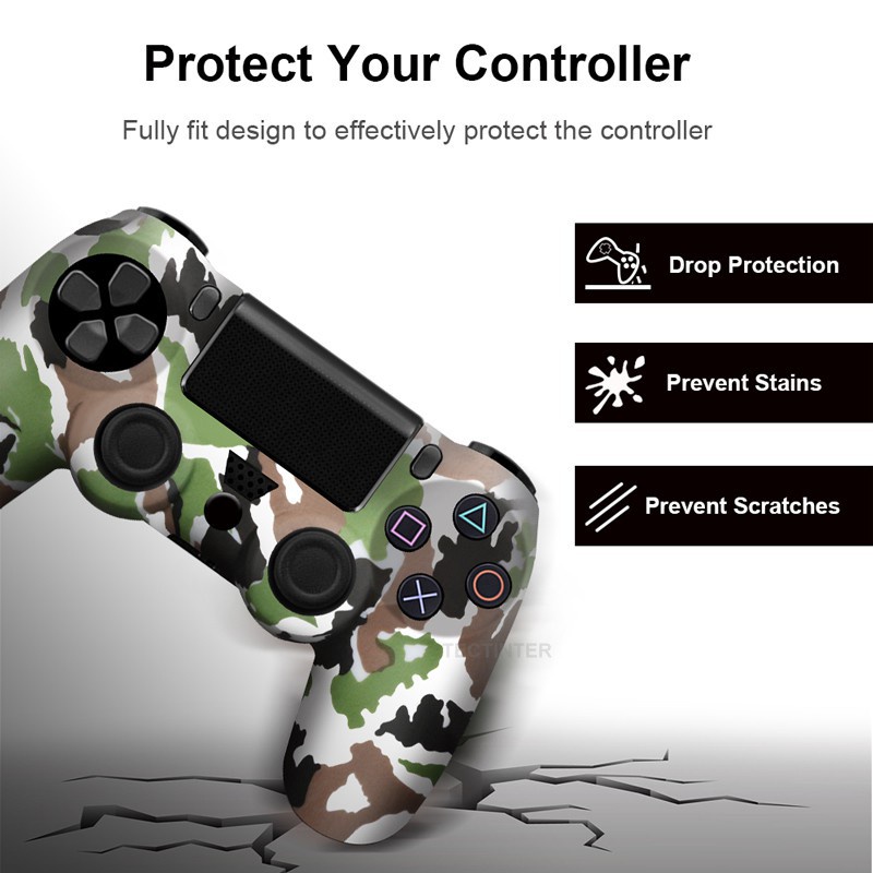 Vỏ Bọc Silicon Dẻo Họa Tiết Rằn Ri Cho Tay Cầm Chơi Game Ps4 Control 4 ...