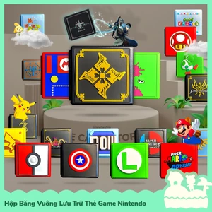 Phụ Kiện Hộp Băng Đựng Lưu Trữ Thẻ Game Nintendo Switch / Switch Lite Nhựa ABS Dạng Vuông 12 Khoanh