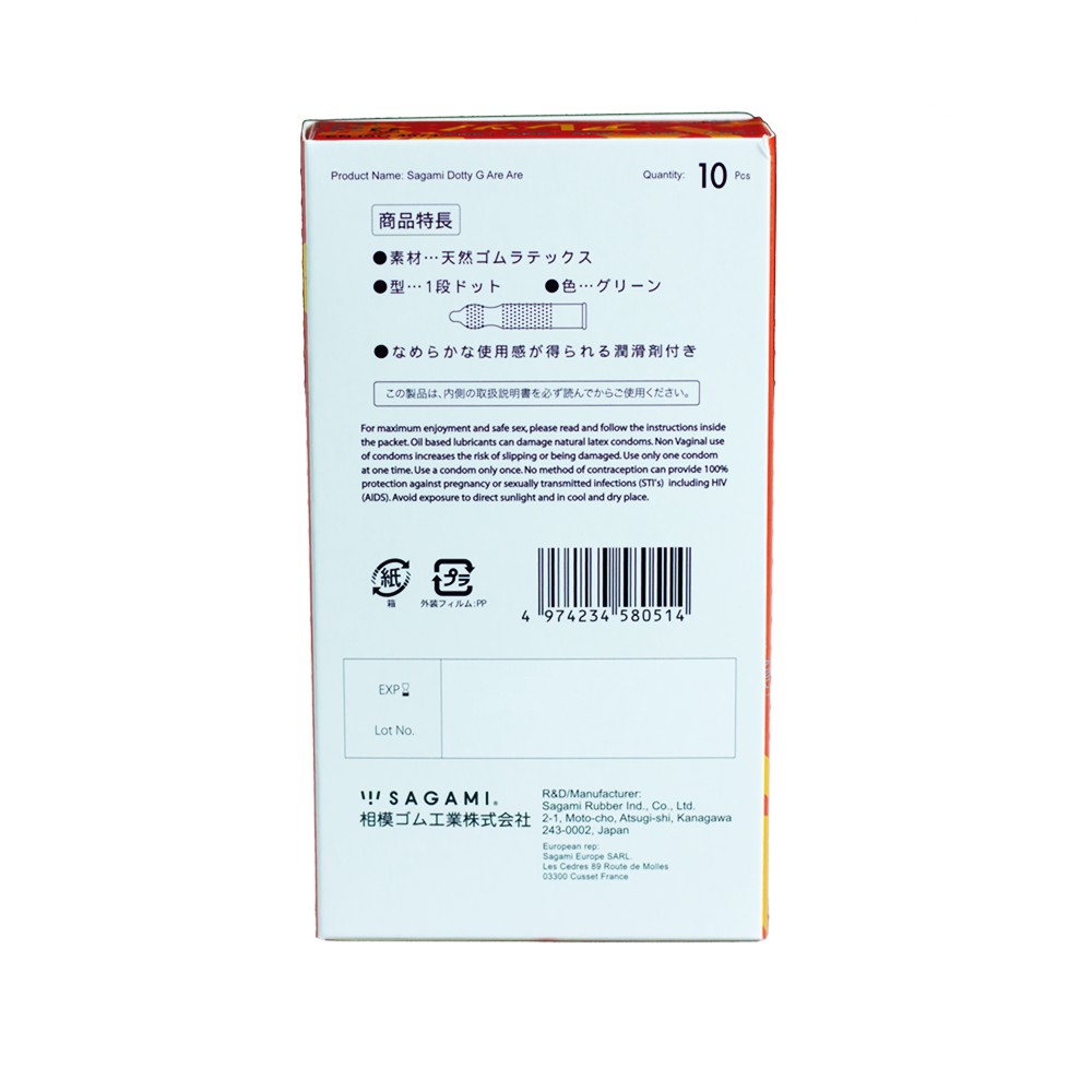 Ảnh Bao cao su Sagami Are Are - bcs có gai nhỏ - 01 Hộp 2