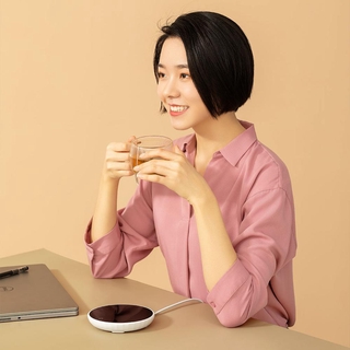 Youpin Lexiu Rosou Đế lót ly nhiệt độ không đổi 55 độ Nhiệt độ không đổi Cảm ứng vi trọng lực Tấm sưởi ấm nhanh