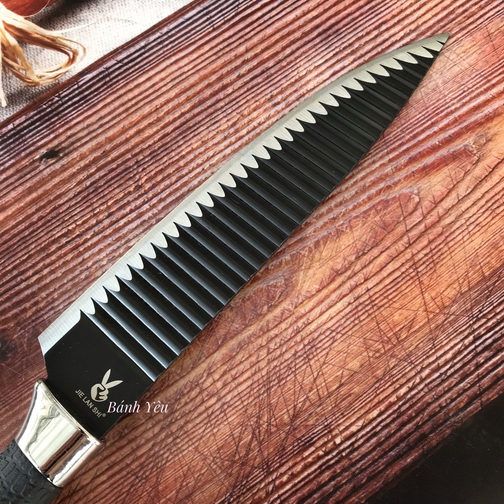 Dao Làm Bếp Gợn Sóng Thép Không Gỉ Nhật Bản Jie Lan Shi - DC111