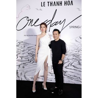 Đầm body lệch vai nhúng eo cao cấp (đầm dự tiệc cao cấp) tặng hoa tai TẶNG KÈM HOA TAI THỜI TRANG