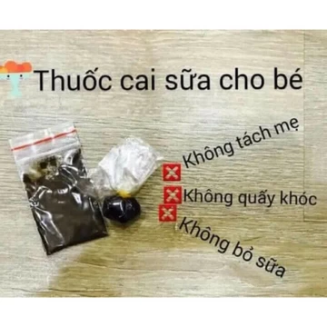 Bột cai sữa đông y đk làm từ các dược liệu tự nhiên , tp chình là cây xáu hổ nên an toàn cho mẹ và bé Bé cai sẽ ko cần t
